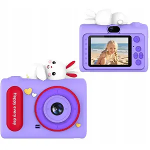Digital Camera Xrec H05 child model SB10126 — 40 MP, HD video, selfie lens, MP3 player, purple rabbit design