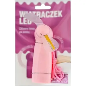 MCD Wiatraczek LED розовый — маленький USB-вентилятор с встроенной LED-подсветкой