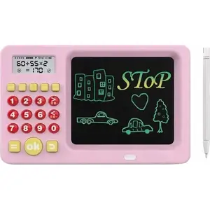 Graphics Tablet Xrec SB9551 5.2" Color LCD Drawing Board with Calculator, Pink
