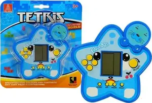 Elektroniskā spēle Tetris (zila) LEAN Sport, modelis 3995 — pārnēsājama elektroniska puzle