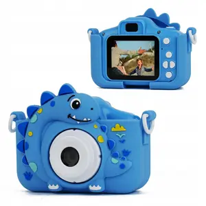 Digital Camera Xrec X2 SB9900 48 MP, 1080p Video, 5x Zoom, MP3, Games — Blue Dinosaur