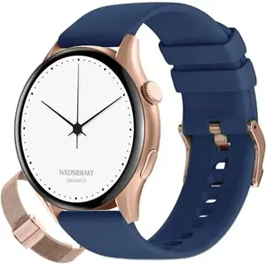 Sieviešu viedpulkstenis Gravity GT11-6 RGD/RGD/BU — ar skārienekrānu, sirdsdarbības mērītāju, paziņojumiem