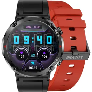 Умные часы Gravity GT21-6 BK/RD/BK — мужские, модель GT21, Gravity