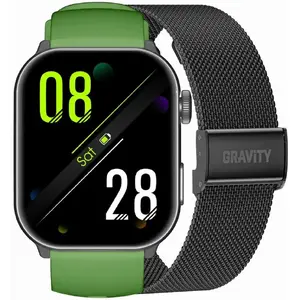 Смарт‑часы Gravity GT28 унисекс — Bluetooth‑звонки, дополнительный ремешок
