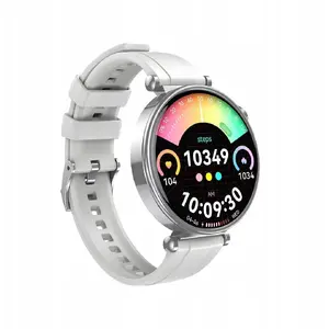 Viedpulkstenis XO GT4 Mini AMOLED sudraba — kompakts viedpulkstenis ar AMOLED ekrānu