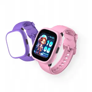 Детские умные часы Kidoboo K3 Watchme Gen2 — GPS, Wi‑Fi, 4G SIM, SOS (розовый/фиолетовый)