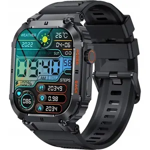 Смарт‑часы Giewont VT200-1 с силиконовым ремешком, чёрные