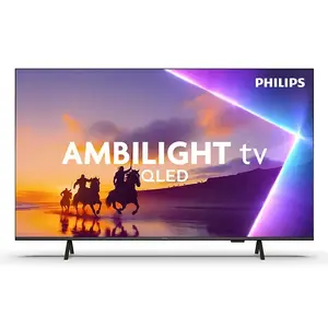 TV Philips 55PUS8450 55" (139.7 cm) QLED 4K Ultra HD Smart TV, Titan OS, Wi‑Fi, Black