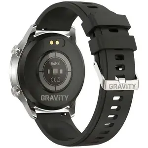 Умные часы Gravity GT10-8 — серебристые, комплект с двумя сменными ремнями