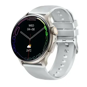 Умные часы Emporia WATCHjoy круглые AMOLED 1,43" (3,63 см) 466×466 серебристые, 380 мAh