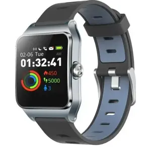Умные часы UMAX U-Band P1 PRO UB523 — черно‑синие, фитнес‑трекер, уведомления