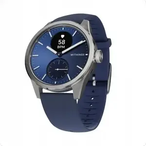 Смарт‑часы WITHINGS SAS Scanwatch 2 с ЭКГ, измерением пульса и SpO2, мониторингом активности и сна (42 мм, синий)