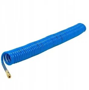 Pneumatic Spiral PU Hose Forsage 10x14 mm 15 m with Quick Couplers