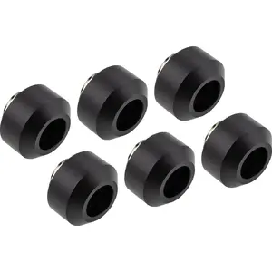 Hardtube fitting set OPTIMUS for 12 mm tubing, 6-pack with installation tool, black