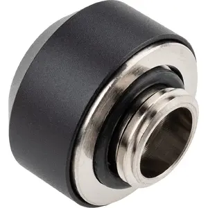 Hardtube savienojums OPTIMUS 12 mm, melns — viens kompresijas savienotājs cietajai caurulei