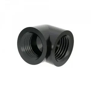 Barrow 90° savienotājs G1/4'' iekšējais — G1/4'' iekšējais, melns