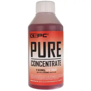 Dzesēšanas koncentrāts XSPC Pure 150 ml — sarkans UV-aktīvs papildinājums šķidruma dzesēšanas sistēmām