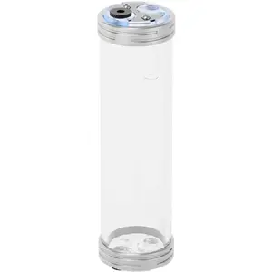 Reservoir 200mm for Custom Water Cooling, Singularity Protium 3.0 Acrylic Silver