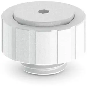 BitsPower manual air vent G1/4" AG, Arctic white