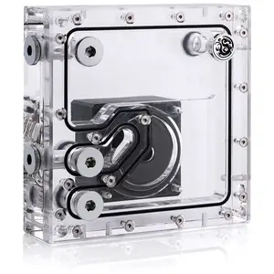 Reservoir and Pump Kit BitsPower CR140 by BitsPower BPM-WTCR140 acrylic reservoir with pump mounting for custom PC water cooling