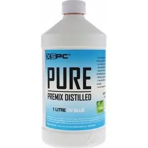 XSPC Pure Coolant 1 L — zils UV dzesēšanas šķidrums datora ūdens dzesēšanas sistēmām
