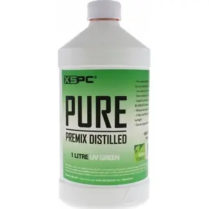 Dzesēšanas šķidrums XSPC Pure Coolant 1 l, zaļš UV-reaktīvs, priekš PC ūdens dzesēšanas sistēmām