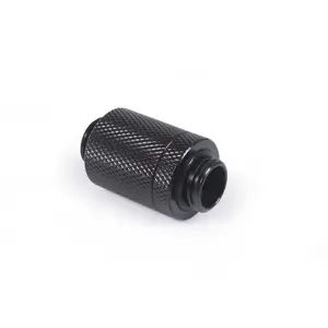 Radiator mount Alphacool ES D-Plug, brass, black, diameter 2 cm