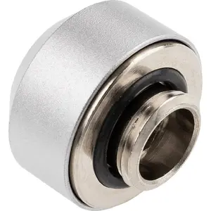 Cietās caurules savienotājs 14 mm OPTIMUS — metāla dzesēšanas/PC savienotājs, sudraba