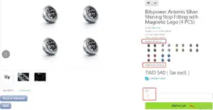 BitsPower G1/4 Thread Plugs 4-Pack — BitsPower BPM-C06-4P, polished silver