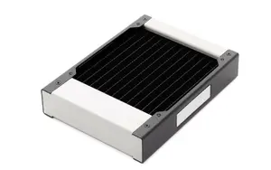 Radiator filter Watercool 24112 — brass/copper/stainless steel, 158×120×30 mm, black