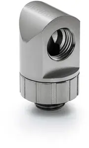 90° Rotary Tube Fitting BitsPower Artemis — platinium gray, model BPM-AT90R-PG