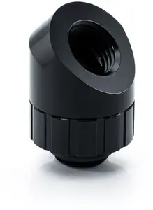 Angled 45° Rotary Fitting BitsPower Artemis — matte black