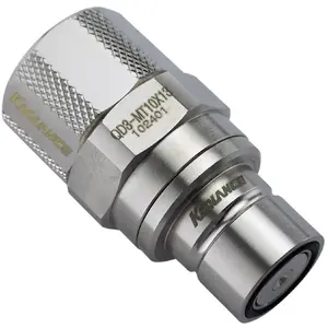 Ūdens dzesēšanas ātrsavienotājs Koolance QD3 vīrietis taisns 13/10 mm bez noplūdēm, sudrabains