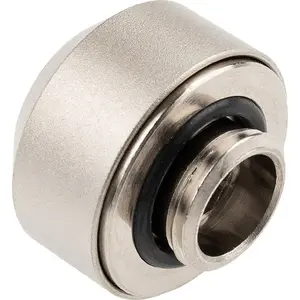 Cieta caurules savienotājs 14 mm OPTIMUS, satīna niķelis — kompresijas savienotājs cietajām dzesēšanas caurulēm