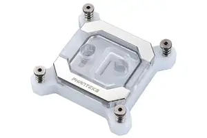 Water block Triton Phanteks Glacier PH-C370I_WT01 — acrylic top, copper base, transparent/white