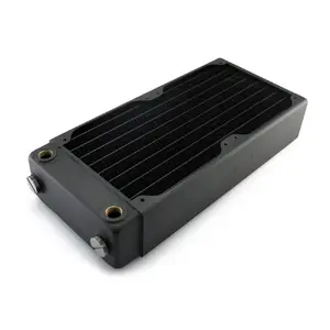 Liquid Cooling Radiator EXTREME XSPC RX240 Dual Fan Radiator V3, Brass/Copper, 240mm, 2 fans, Black