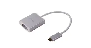 USB graphics adapter LMP 15979 — resolution 2048×1152, aluminium housing, silver