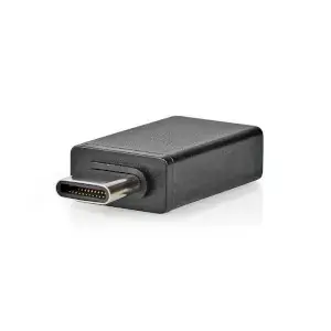 Cable gender changer Nedis CCGB64915BK — USB-A to USB-C adapter, nickel-plated contacts, black