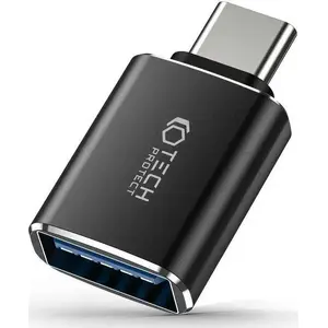 USB OTG Adapter Tech-Protect Ultraboost — USB-C to USB-A, Black