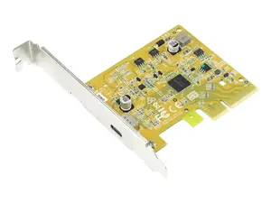 Iekšējā USB 3.2 Gen 1 (3.1 Gen 1) interfeisa karte Sunix USB2321C — PCI host, 20 Gbit/s, 79,3×68,5 mm