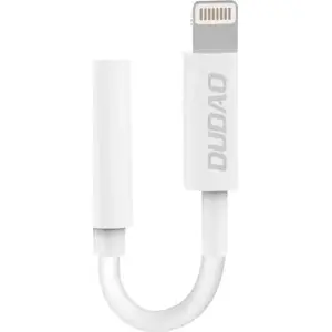 Adapter Dudao USB (Lightning to 3.5mm Jack) White — audio adapter for Apple devices