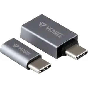 Адаптер USB Yenkee YTC 021 USB-C на USB, серебристый