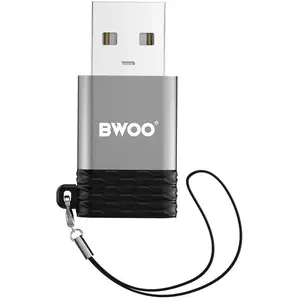 CONCEPTRONIC USB-C to USB OTG Adapter BZ-38 — gray, USB-A connector