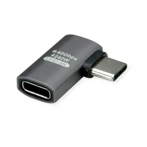 Cable gender changer ROLINE USB Type C — 2× USB-C connectors, silver