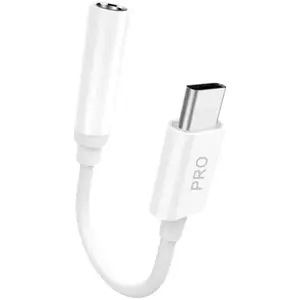 Audio adapter Dudao L16C Pro USB-C to 3.5 mm mini jack, white