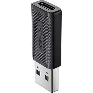 USB adapteris Acefast J2 USB-C uz USB, melns
