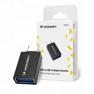 Adapter Wozinsky USB-C to USB-A 3.2 10Gb/s — W10GY1S, black