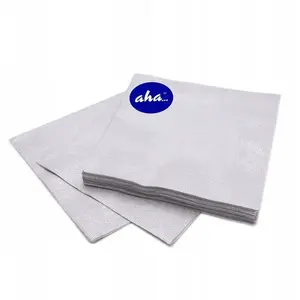 Napkins aha: 3-ply, quarter-fold, 33×33 cm, 20 pcs, pastel grey