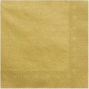 Napkins MFP paper three-layer gold 40x40 cm 20 pcs