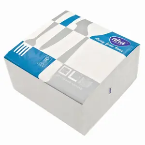 Paper napkins aha: AHA, 3-ply, quarter-fold (1/4), 40 x 40 cm, 100 pcs, white